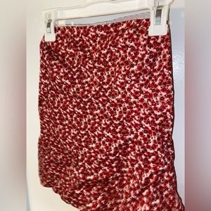 Vintage Floral Tubetop with White Lace Trim